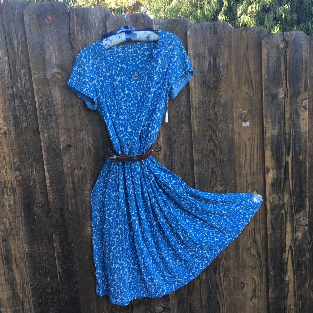 Vintage One of a kind  Rayon Dress